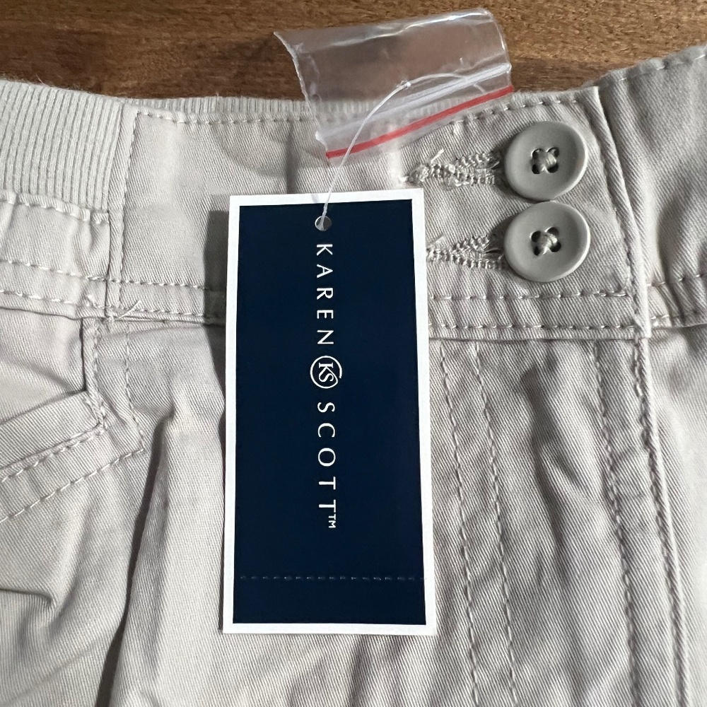 Karen Scott woven skort